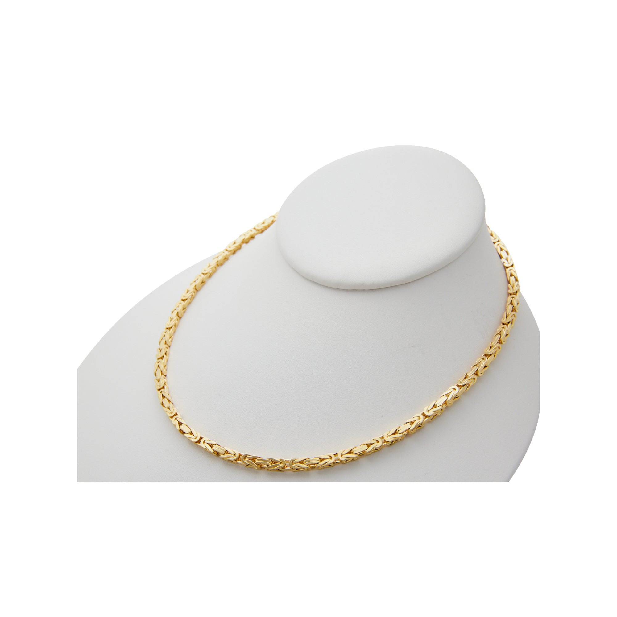 Heavy Byzantine Chain from Jeuje Fine Jewelry on a white background