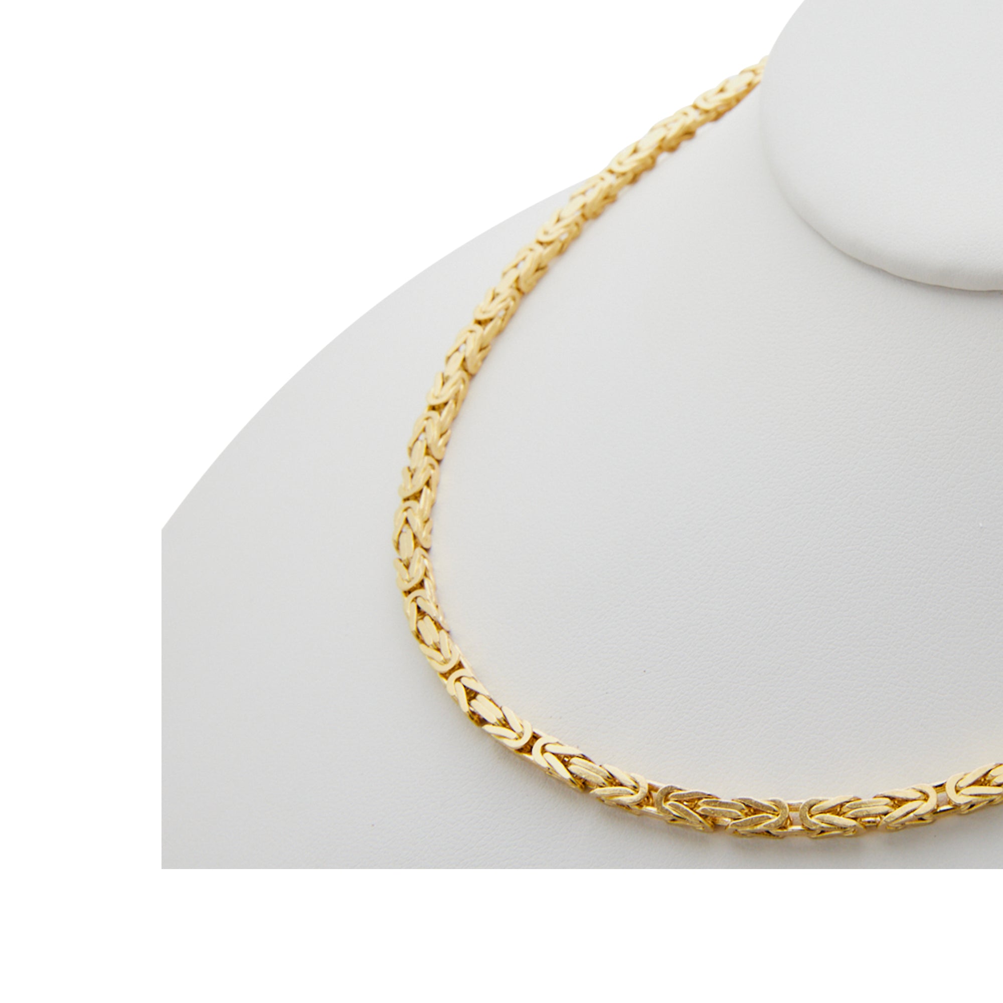 Heavy Byzantine Chain from Jeuje Fine Jewelry on a white background