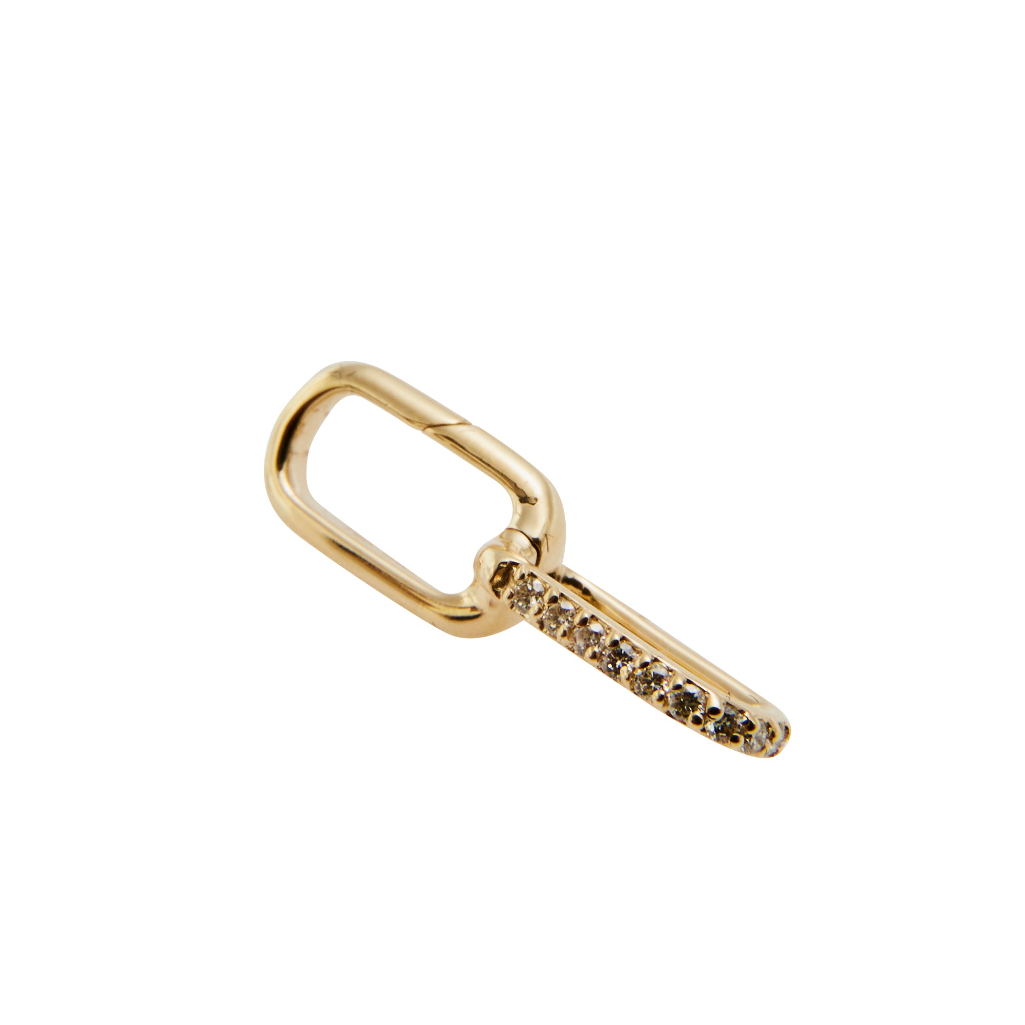 Double paperclip diamond enhancer from Jeuje Jewelry on a white background