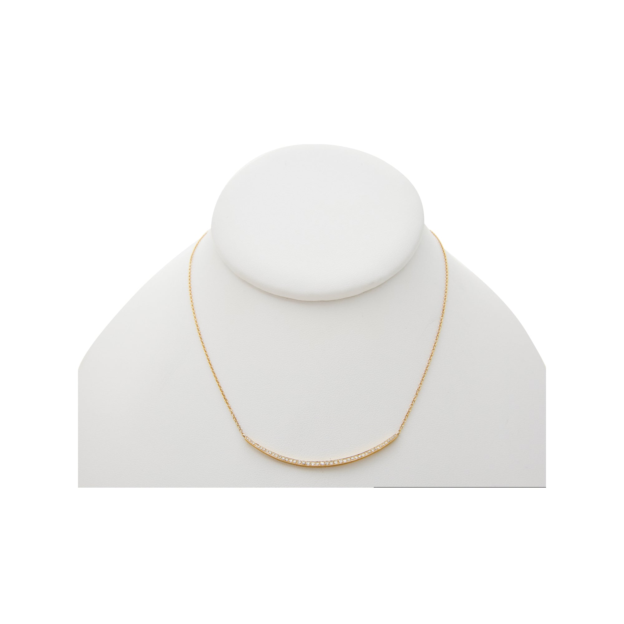 Diamond Smile Necklace from Jeuje Jewelry on a white background