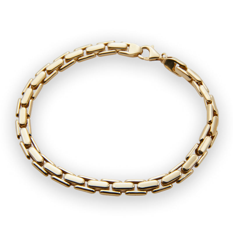 Flat Interlocking Chain Bracelet from Jeuje Fine Jewelry on a white background