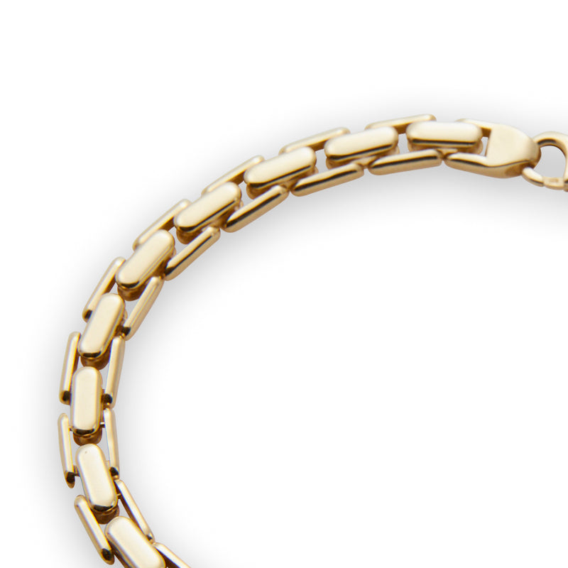 Flat Interlocking Chain Bracelet from Jeuje Fine Jewelry on a white background