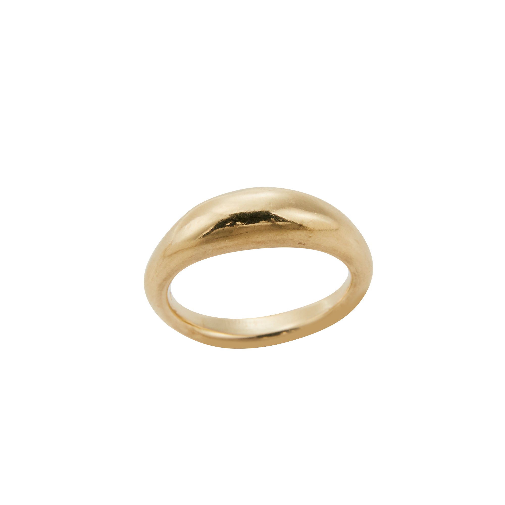 Gold Dome Ring from Jeuje Fine Jewelry on a white background