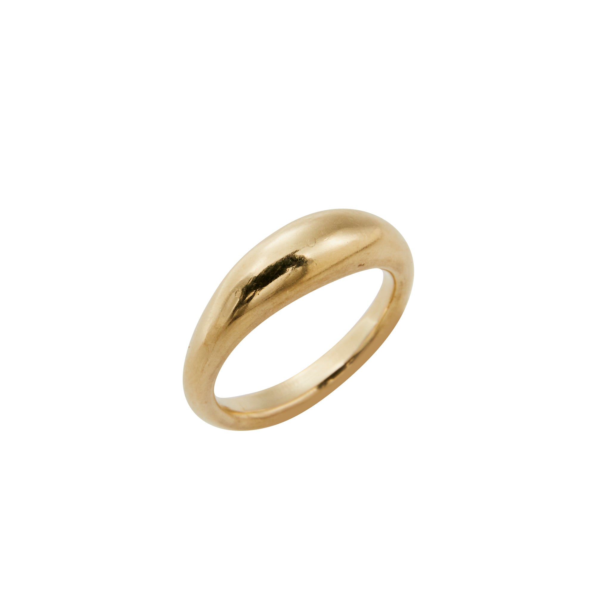 Gold Dome Ring from Jeuje Fine Jewelry on a white background