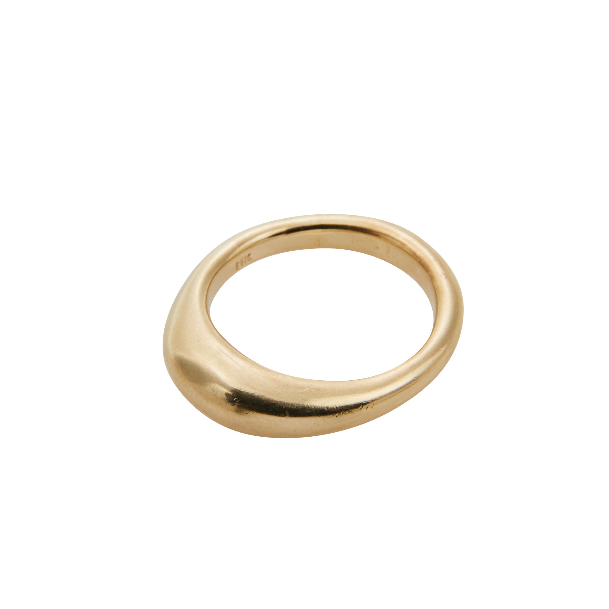 Gold Dome Ring from Jeuje Fine Jewelry on a white background