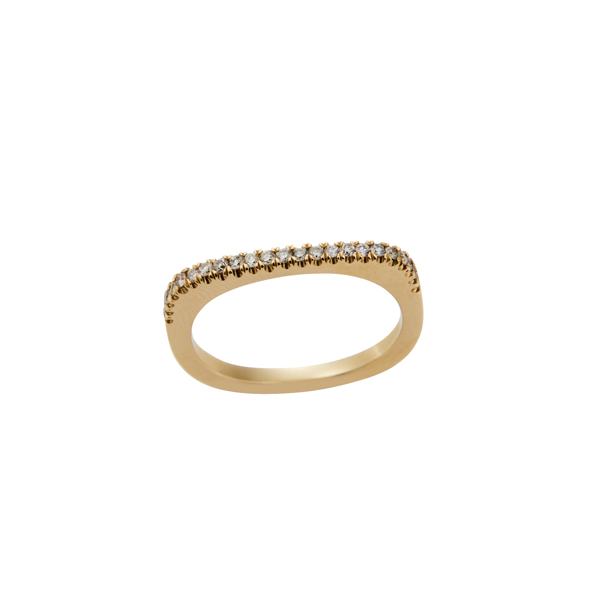 Square Diamond Stacking Ring from Jeuje Fine Jewelry on a white background