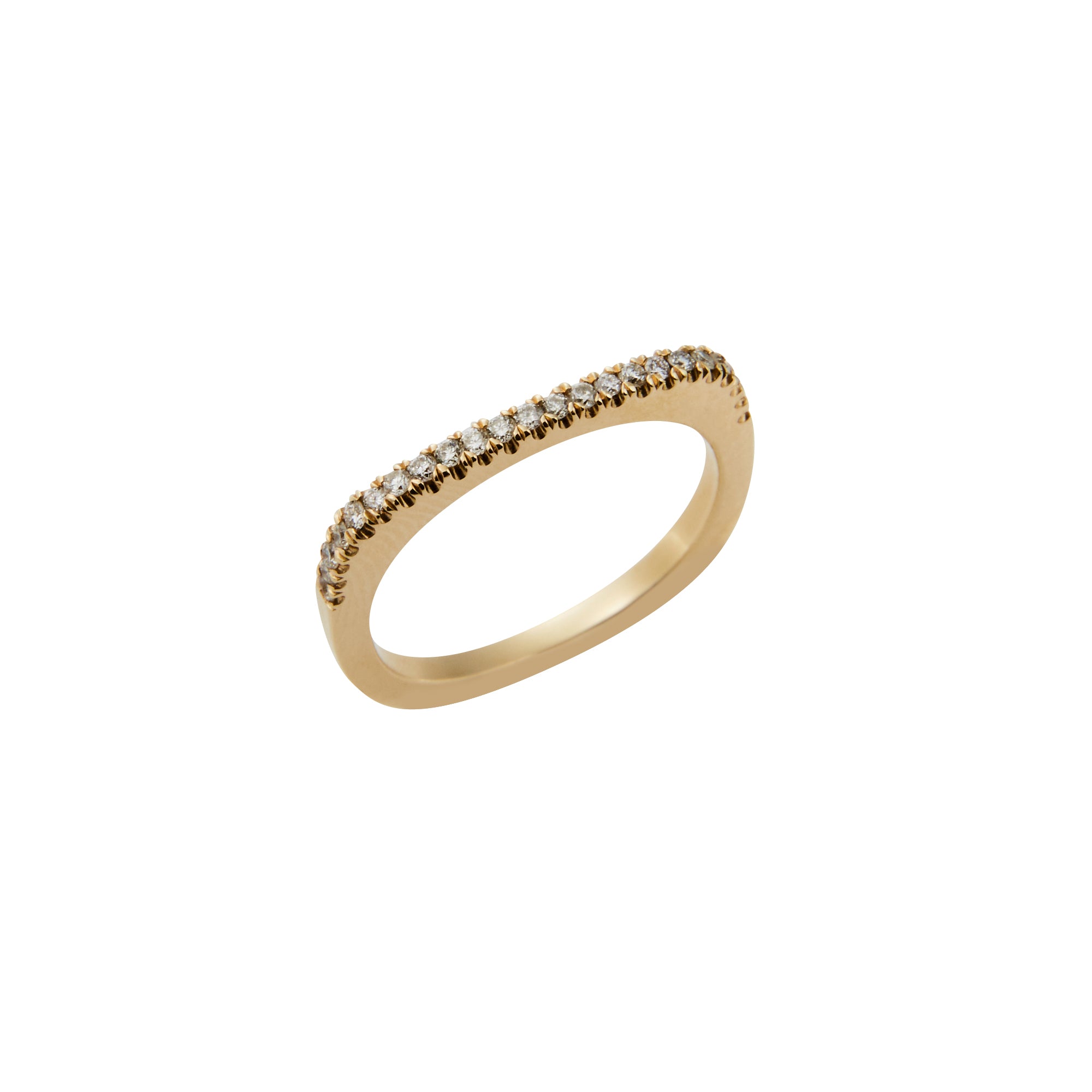 Square Diamond Stacking Ring from Jeuje Fine Jewelry on a white background