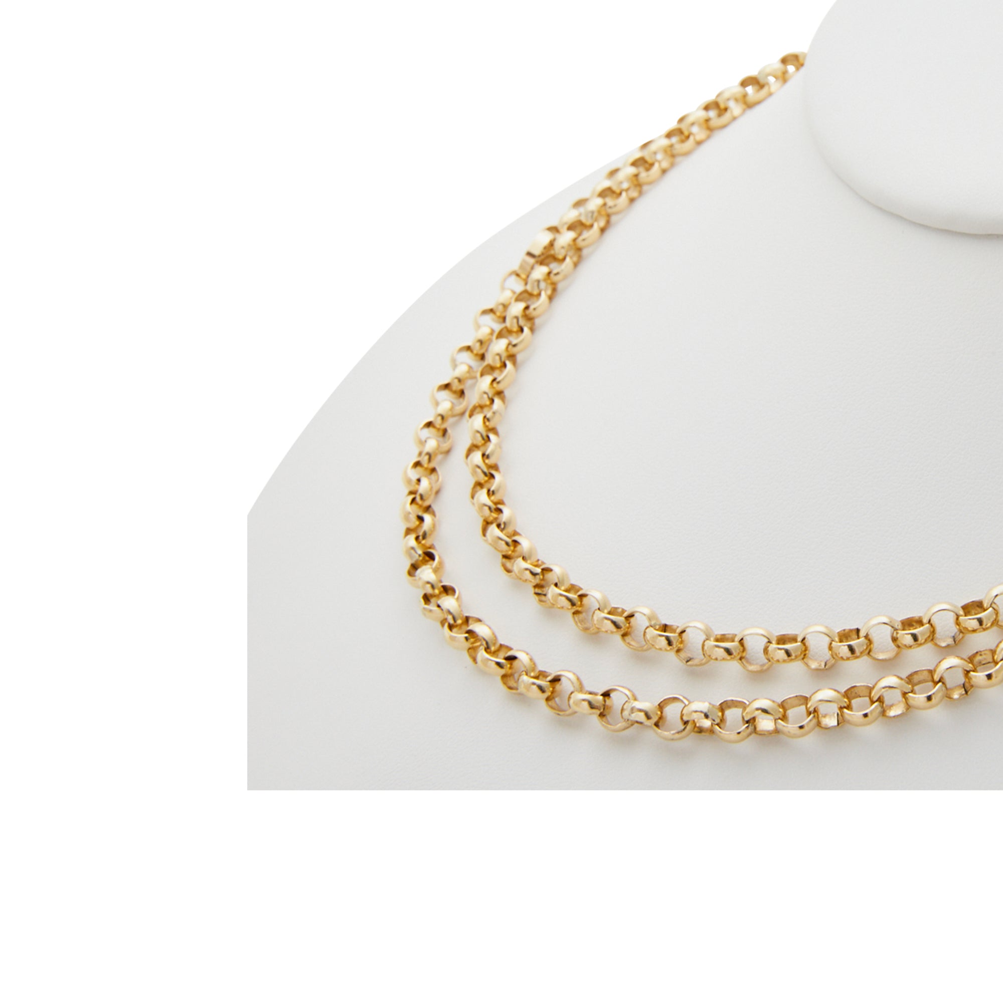 The Extra Long Belcher from Jeuje Fine Jewelry on a white background