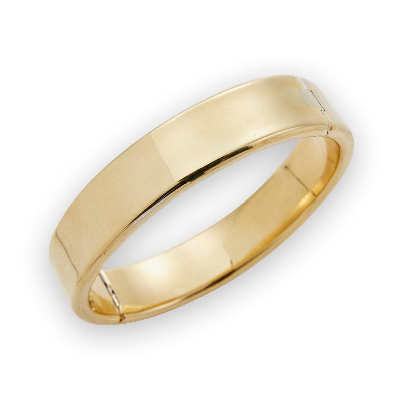 Wide Gold Bangle from Jeuje Fine Jewelry on a white background