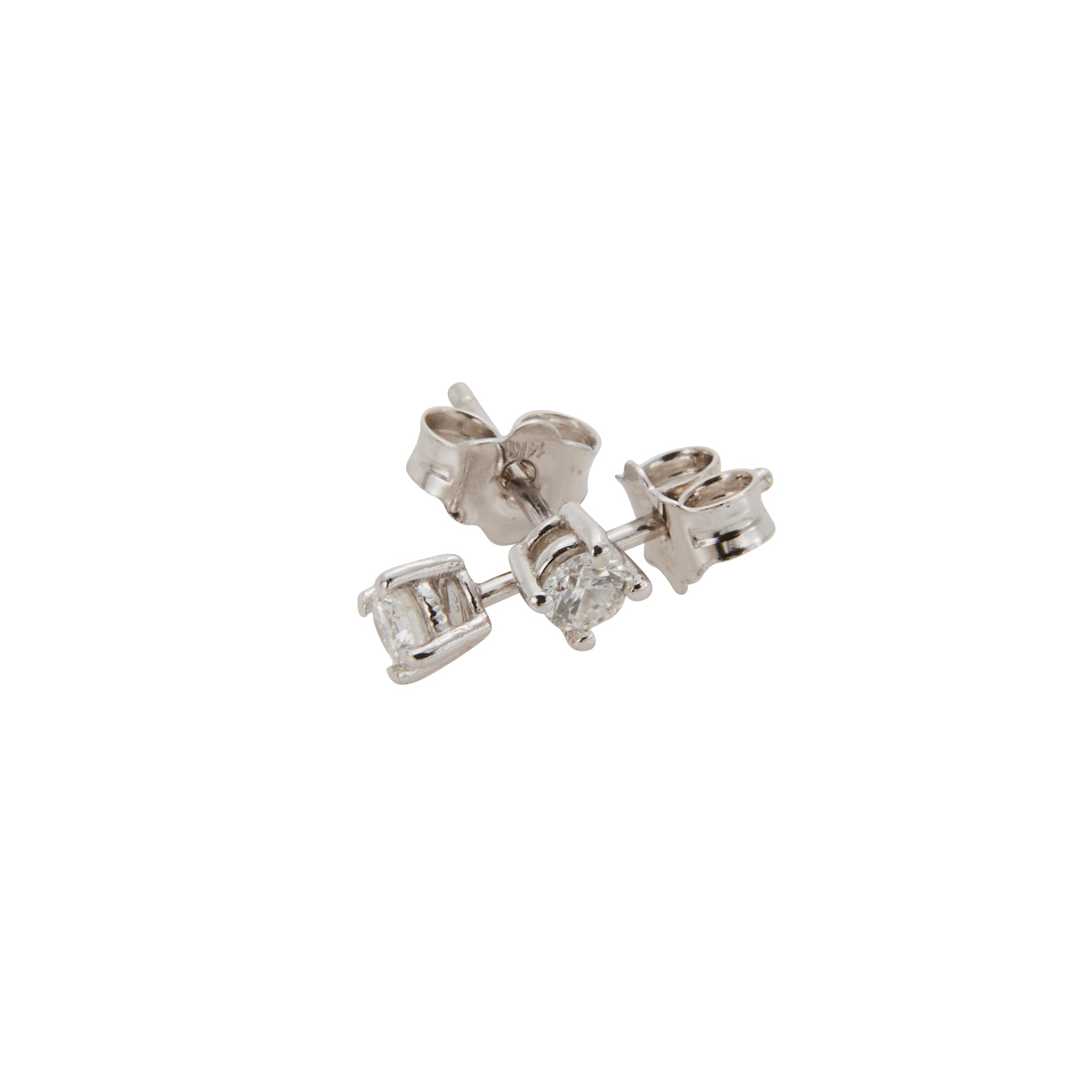 Baby diamond studs from Jeuje Fine Jewelry on a white background